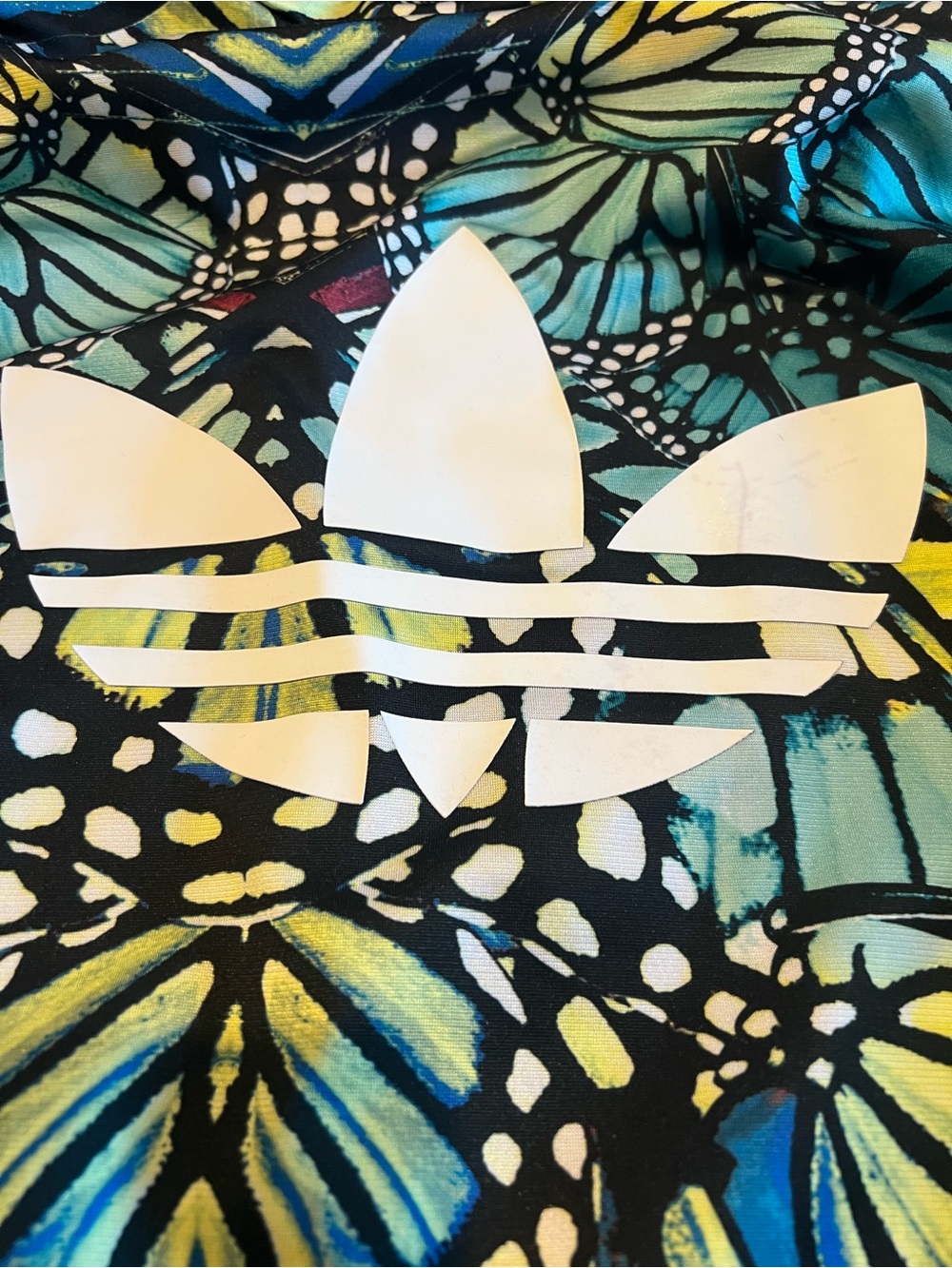 🦋 RARE Adidas x Farm Rio women’s medium butterfly track jacket 🦋 - Picture 5 of 12